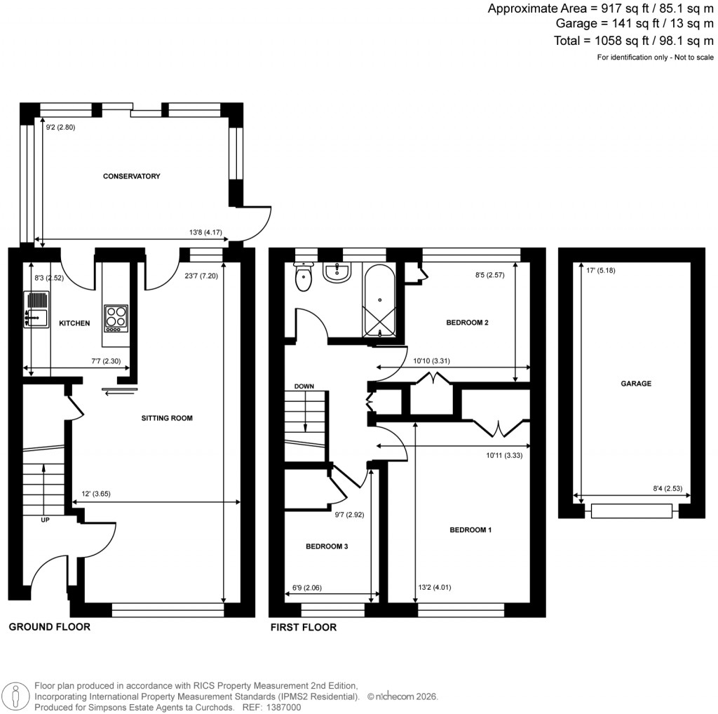 Floorplans For Birchwood Drive, West Byfleet, Surrey