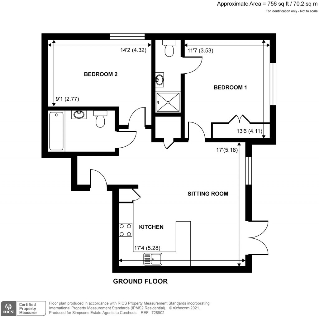 Floorplans For Old Woking Road, West Byfleet, Surrey