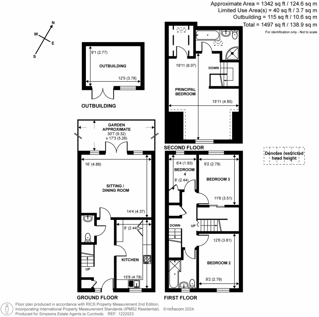 Floorplans For Loxley Close, Byfleet, Surrey