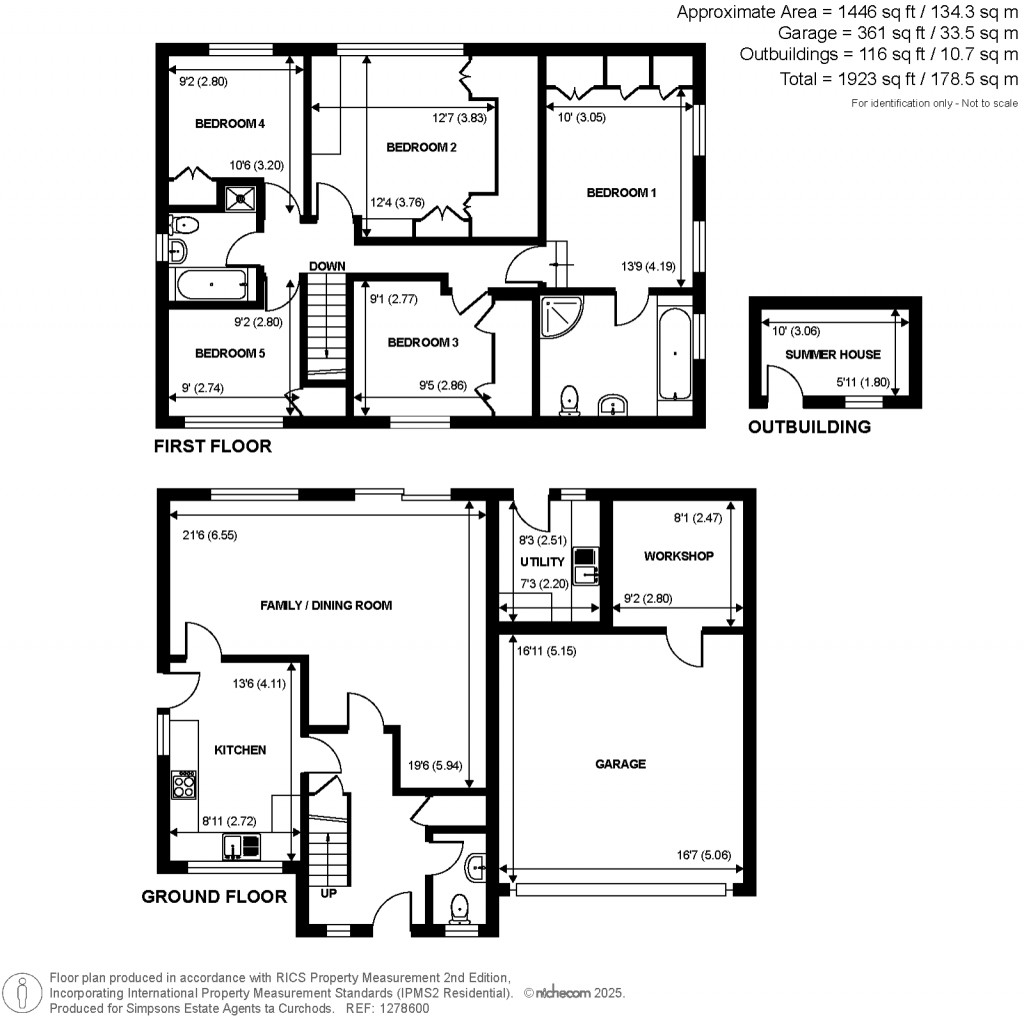 Floorplans For Maxwell Drive, West Byfleet, KT14