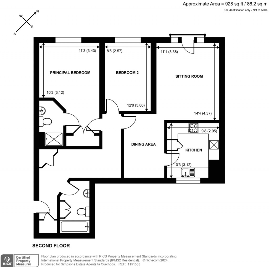 Floorplans For Old Woking Road, West Byfleet, Surrey