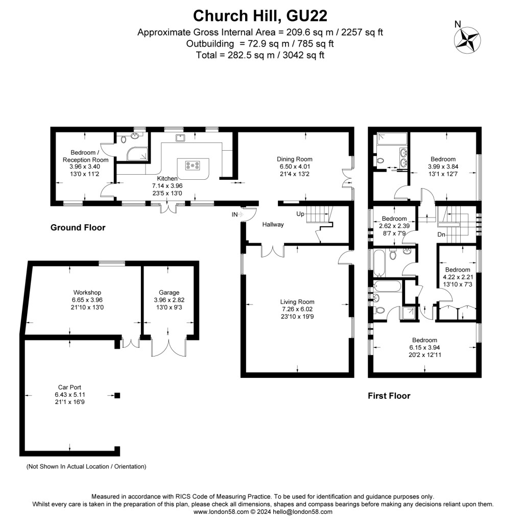 Floorplans For Church Hill, Pyrford, Surrey