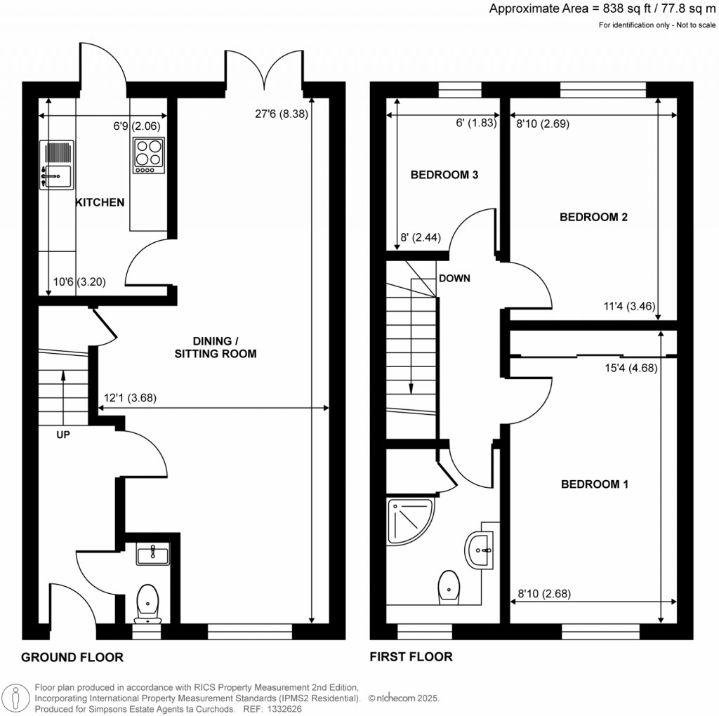 Floorplans For Regency Drive, West Byfleet, Surrey