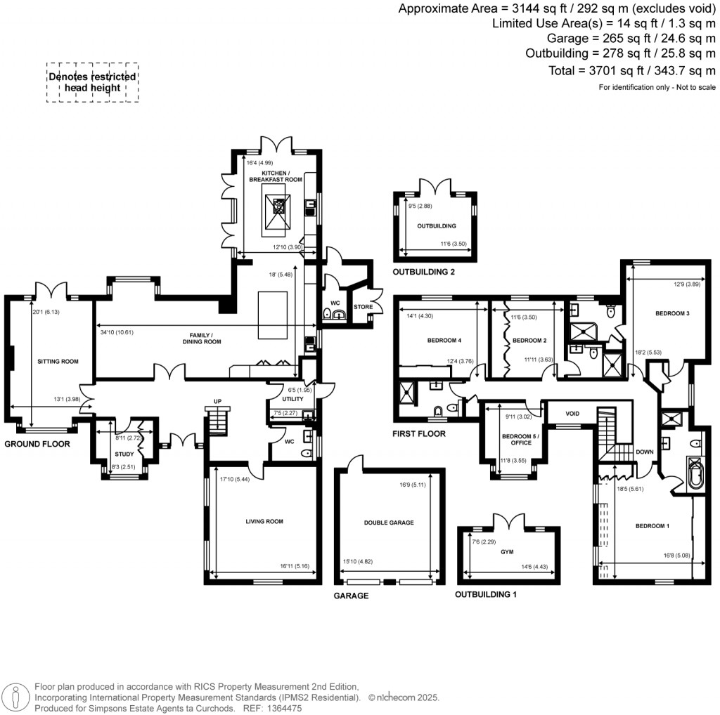 Floorplans For Thorley Close, West Byfleet, Surrey