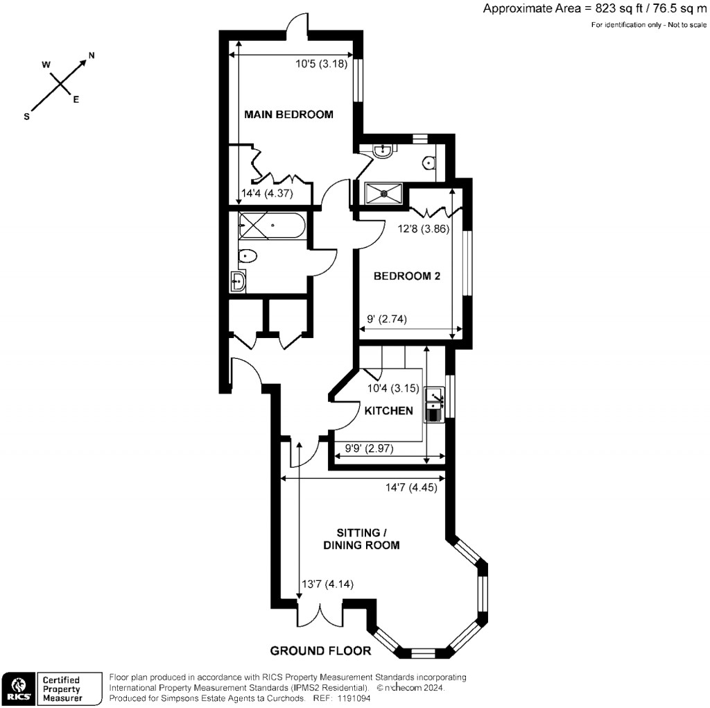 Floorplans For Hamilton Place, Old Woking Road, West Byfleet, KT14