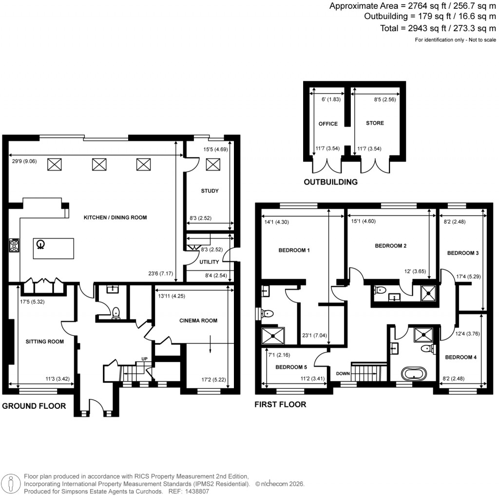 Floorplans For Norfolk Farm Road, Pyrford, Surrey