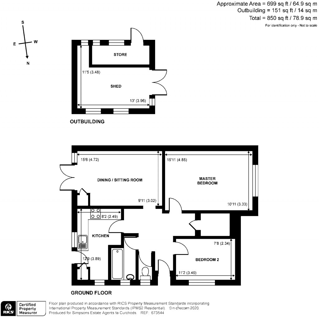 Floorplans For Royston Avenue, Byfleet, Surrey