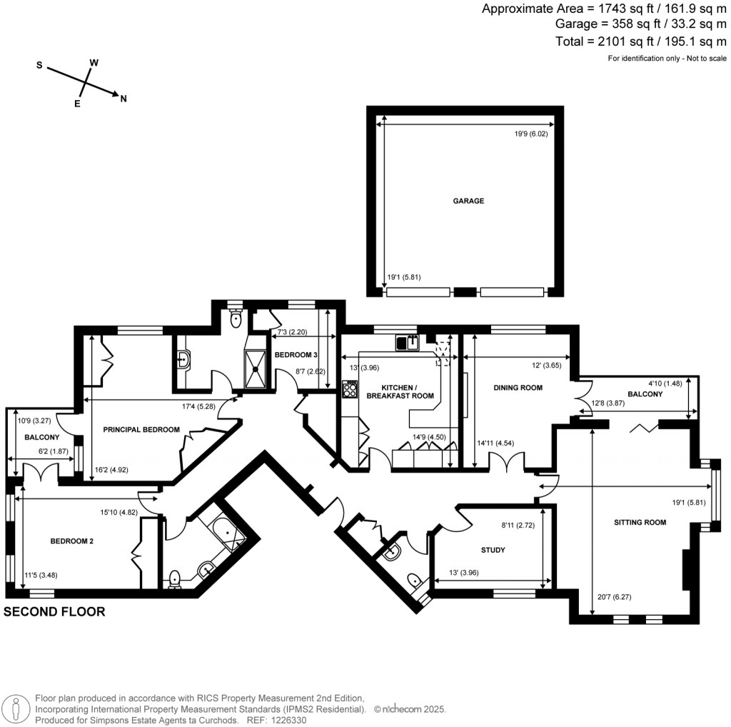 Floorplans For St. Nicholas Crescent, Pyrford, Surrey