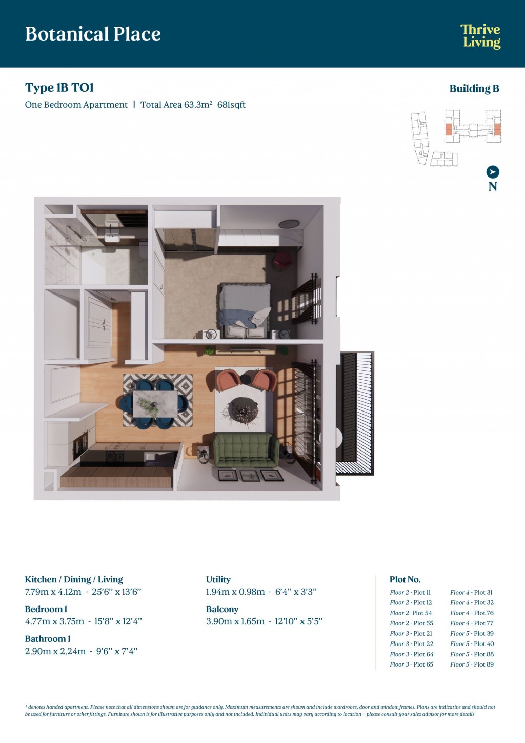 Floorplans For Botanical Gardens, West Byfleet, Surrey