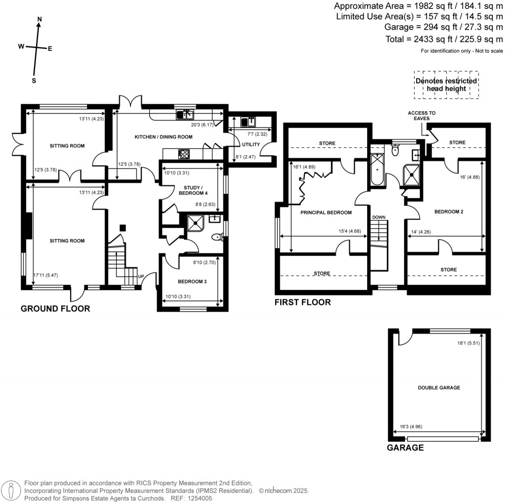Floorplans For Hollybank Road, West Byfleet, Surrey
