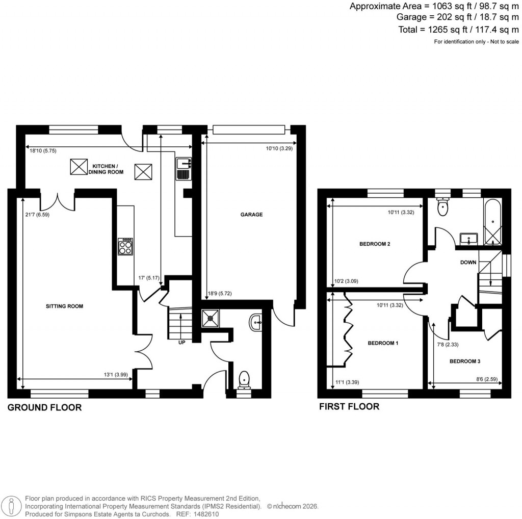 Floorplans For Boltons Lane, Pyrford, Surrey