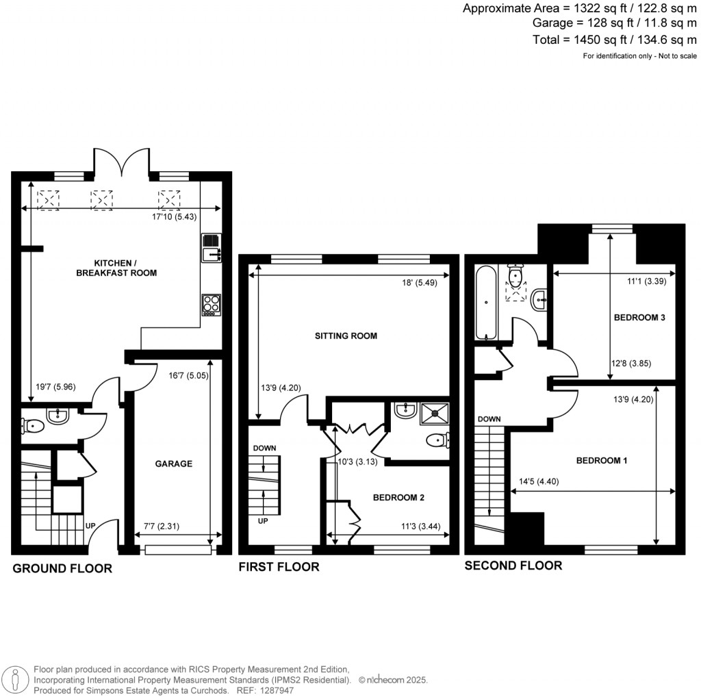 Floorplans For York Close, Byfleet, Surrey