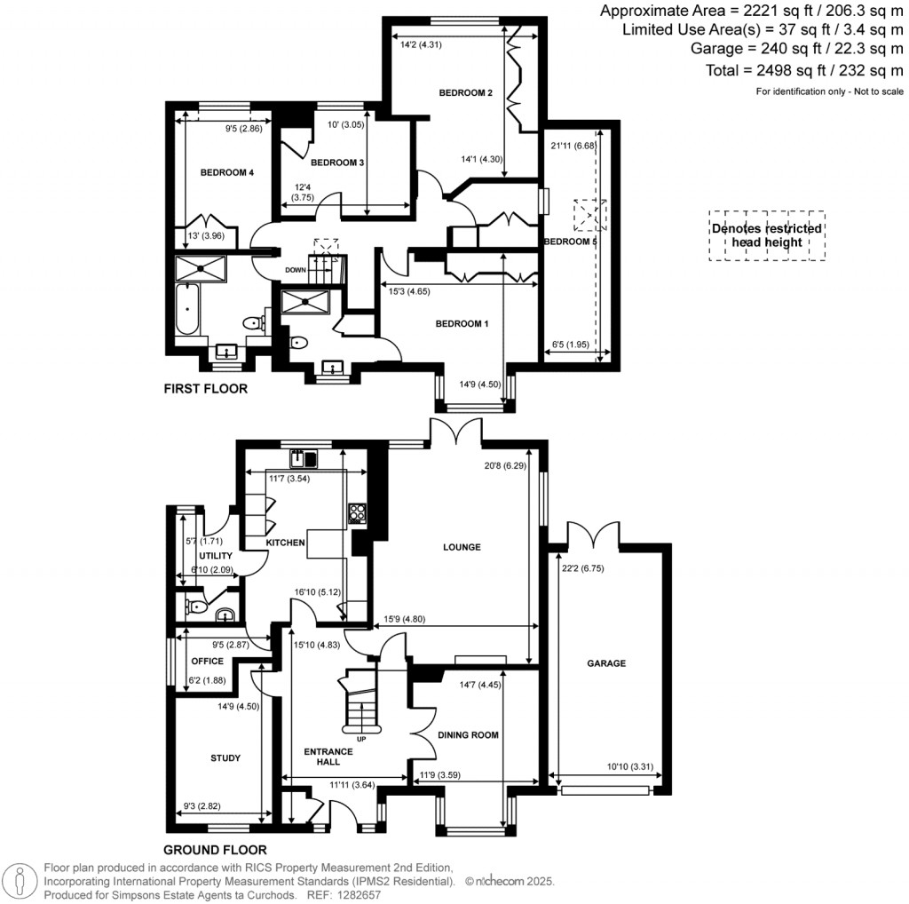 Floorplans For Sheerwater Avenue, Woodham, Surrey