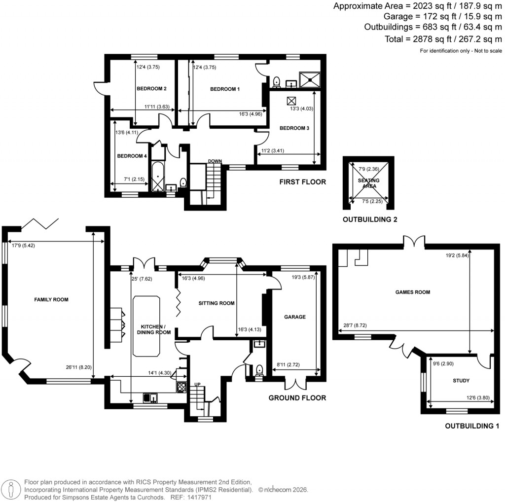 Floorplans For Paxton Gardens, Woodham, Surrey