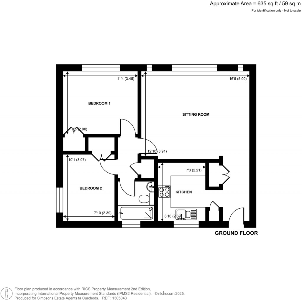 Floorplans For Madeira Crescent, West Byfleet, Surrey