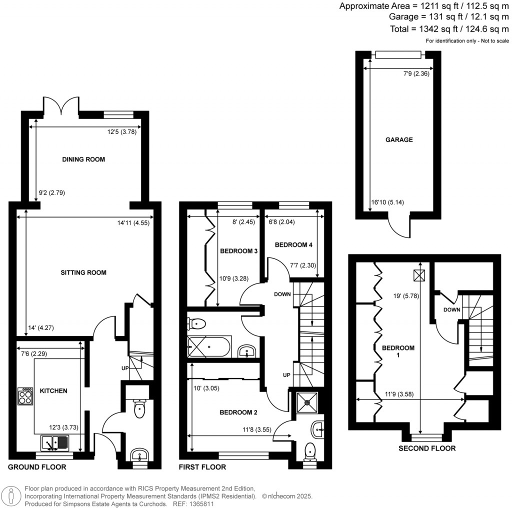 Floorplans For Campbell Close, Byfleet, Surrey