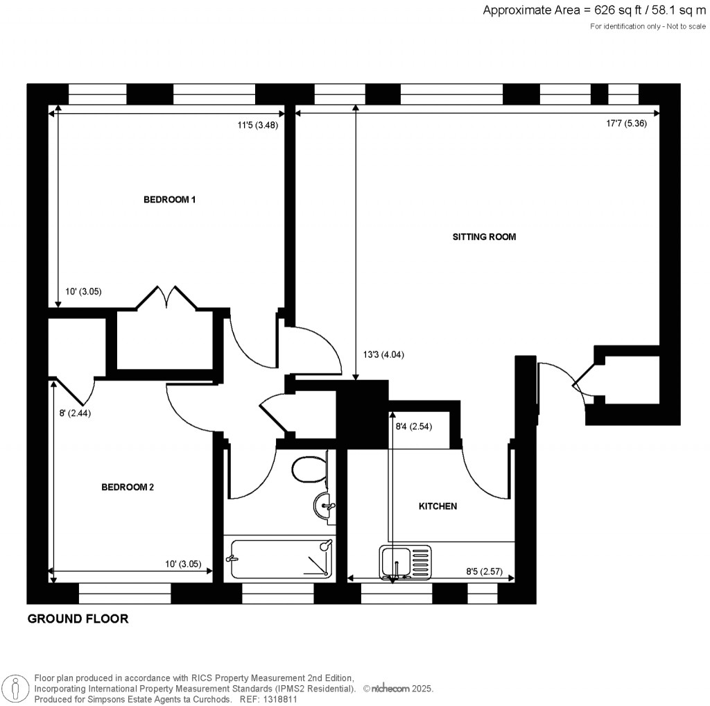 Floorplans For Brantwood Gardens, West Byfleet, Surrey