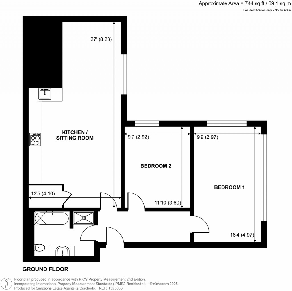 Floorplans For Rosemount Avenue, West Byfleet, Surrey