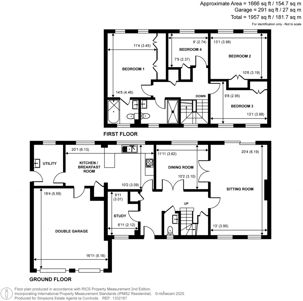Floorplans For Redcourt, Pyrford, Surrey
