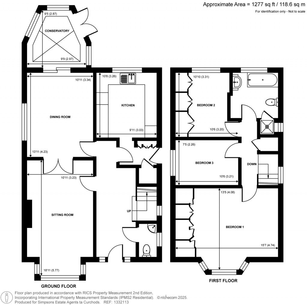 Floorplans For The Close, West Byfleet, Surrey