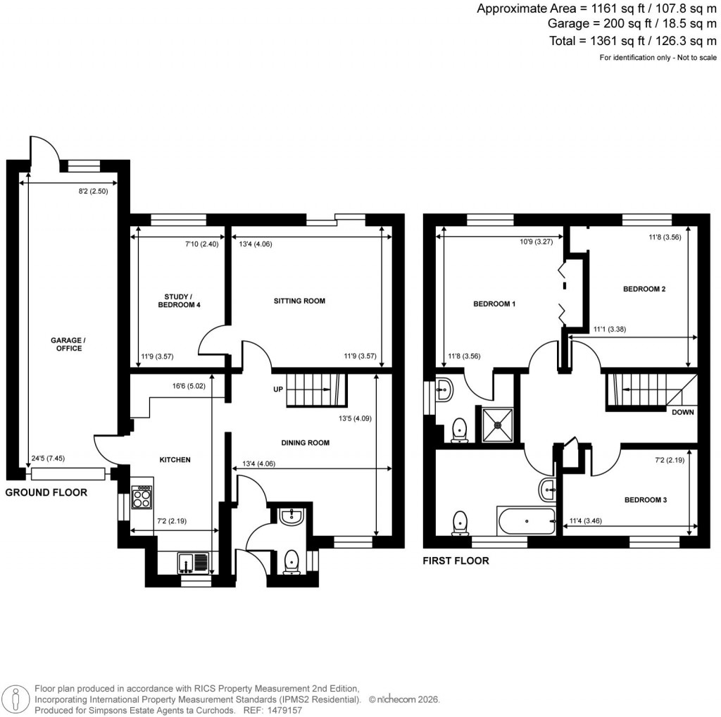 Floorplans For Highfield Close, West Byfleet, Surrey