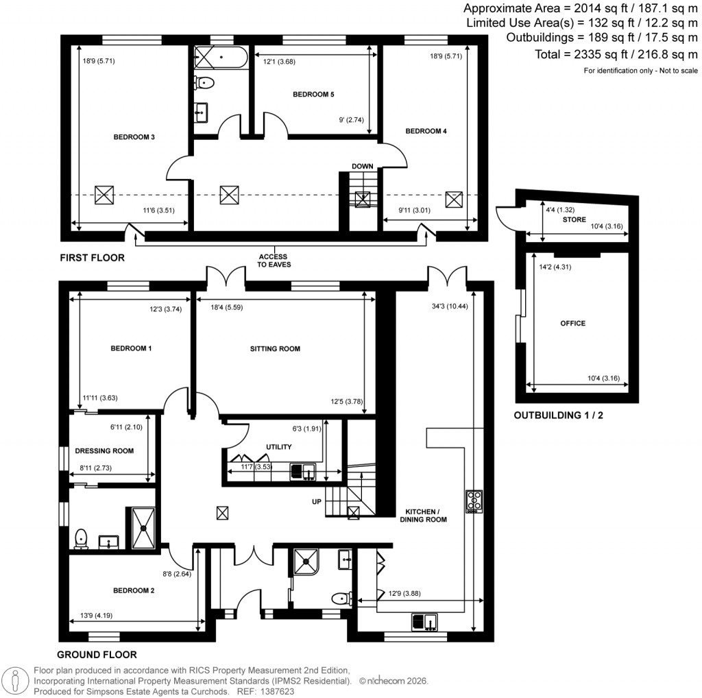 Floorplans For Romans Way, Pyrford, Surrey