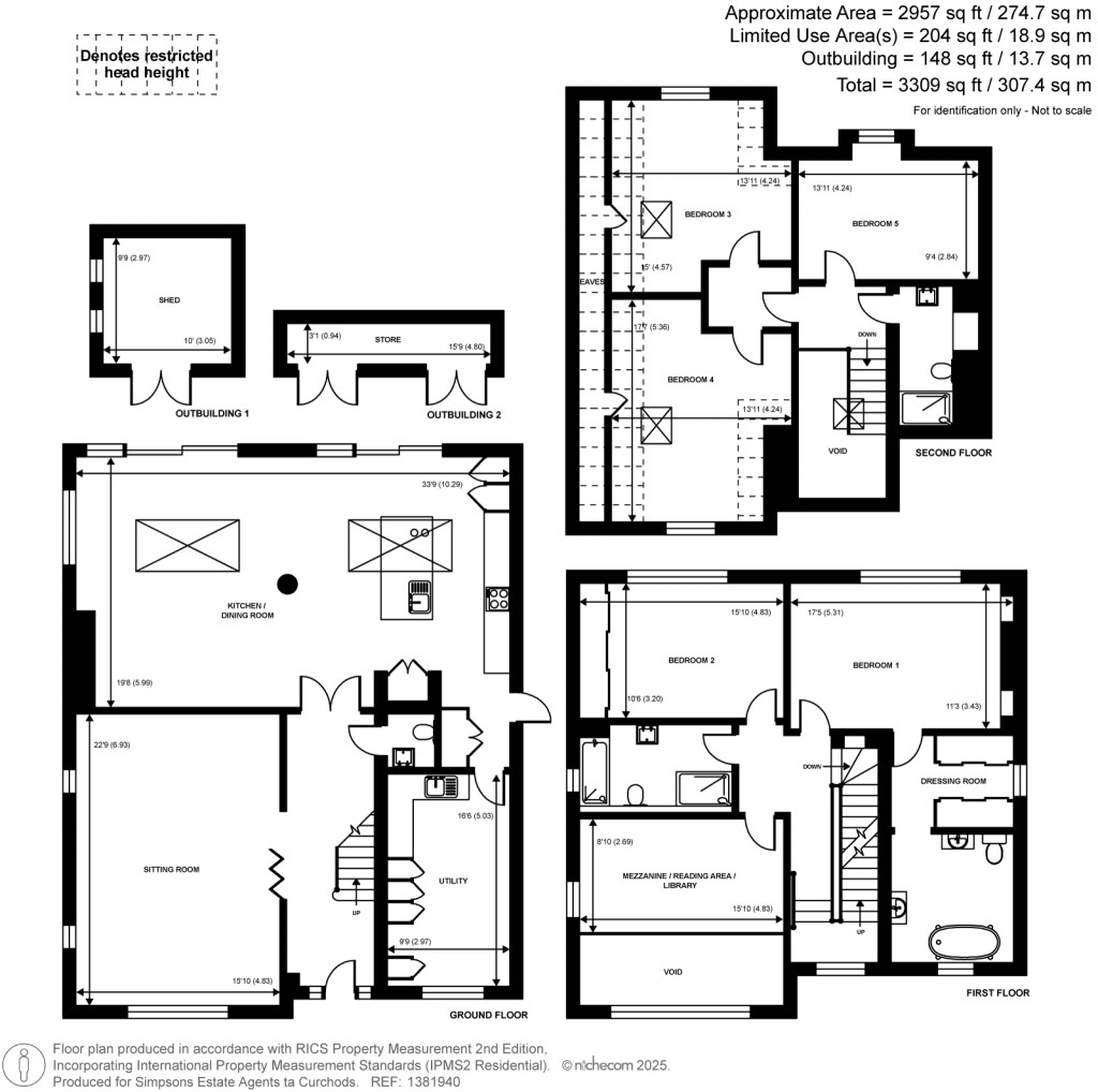 Floorplans For Elmstead Road, West Byfleet, Surrey