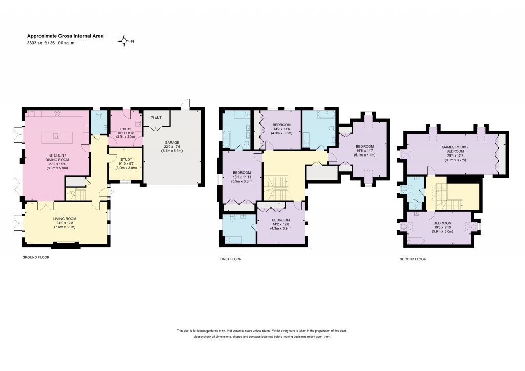 Floorplans For Broadoaks Park Road, West Byfleet, Surrey