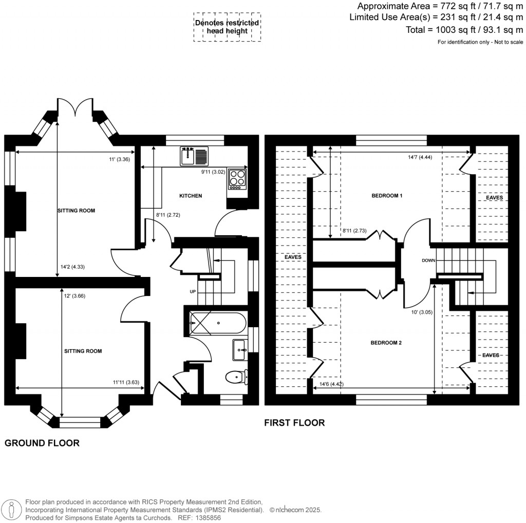 Floorplans For Woodlands Avenue, West Byfleet, Surrey