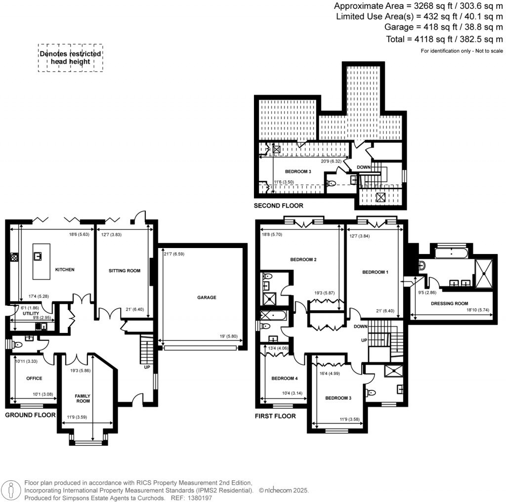 Floorplans For Dartnell Avenue, West Byfleet, Surrey