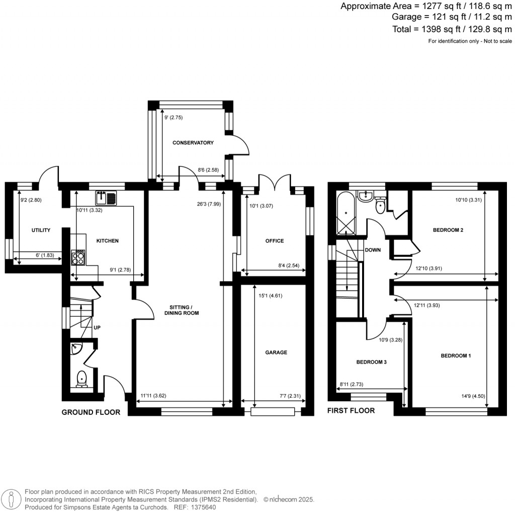 Floorplans For Lynwood Close, Woodham, Surrey