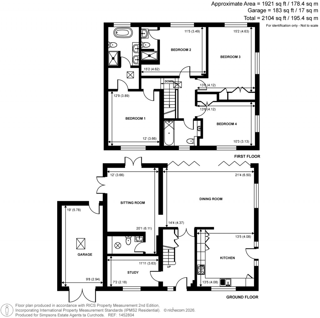 Floorplans For The Gateway, Woodham, Surrey