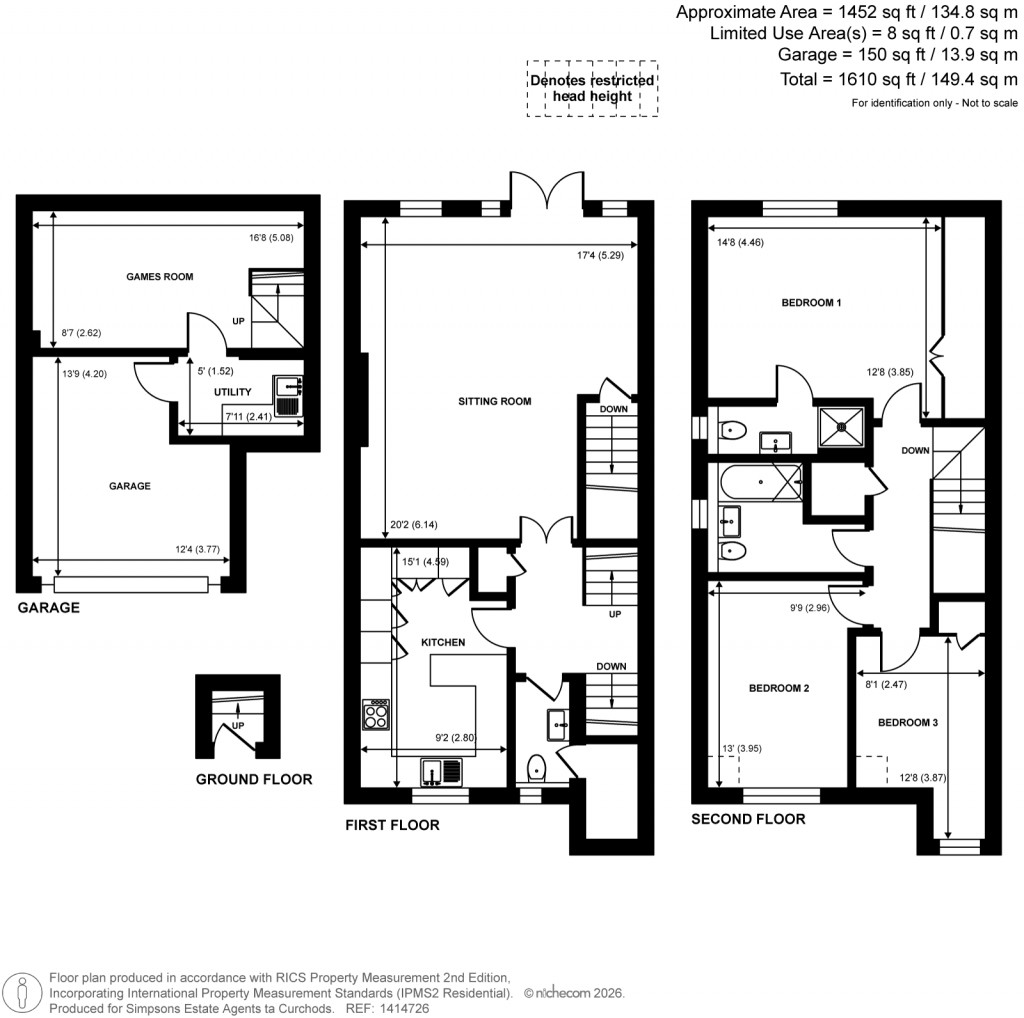 Floorplans For St. Nicholas Crescent, Pyrford, Surrey