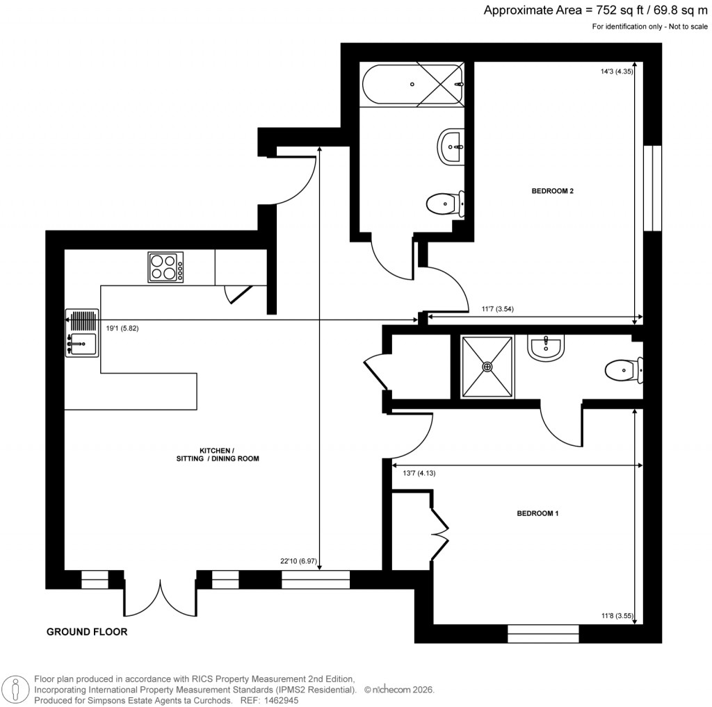 Floorplans For Old Woking Road, West Byfleet, Surrey