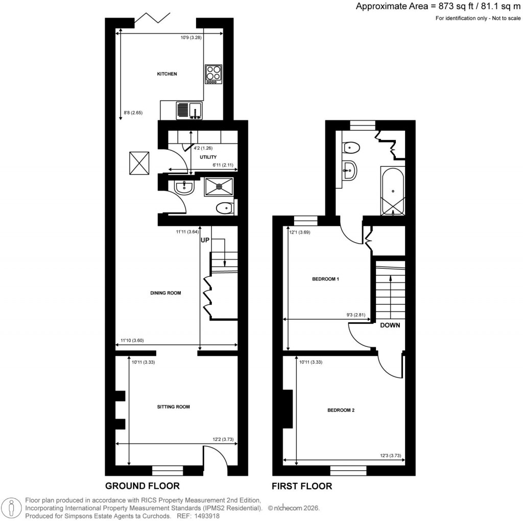 Floorplans For Sanway Close, Byfleet, Surrey