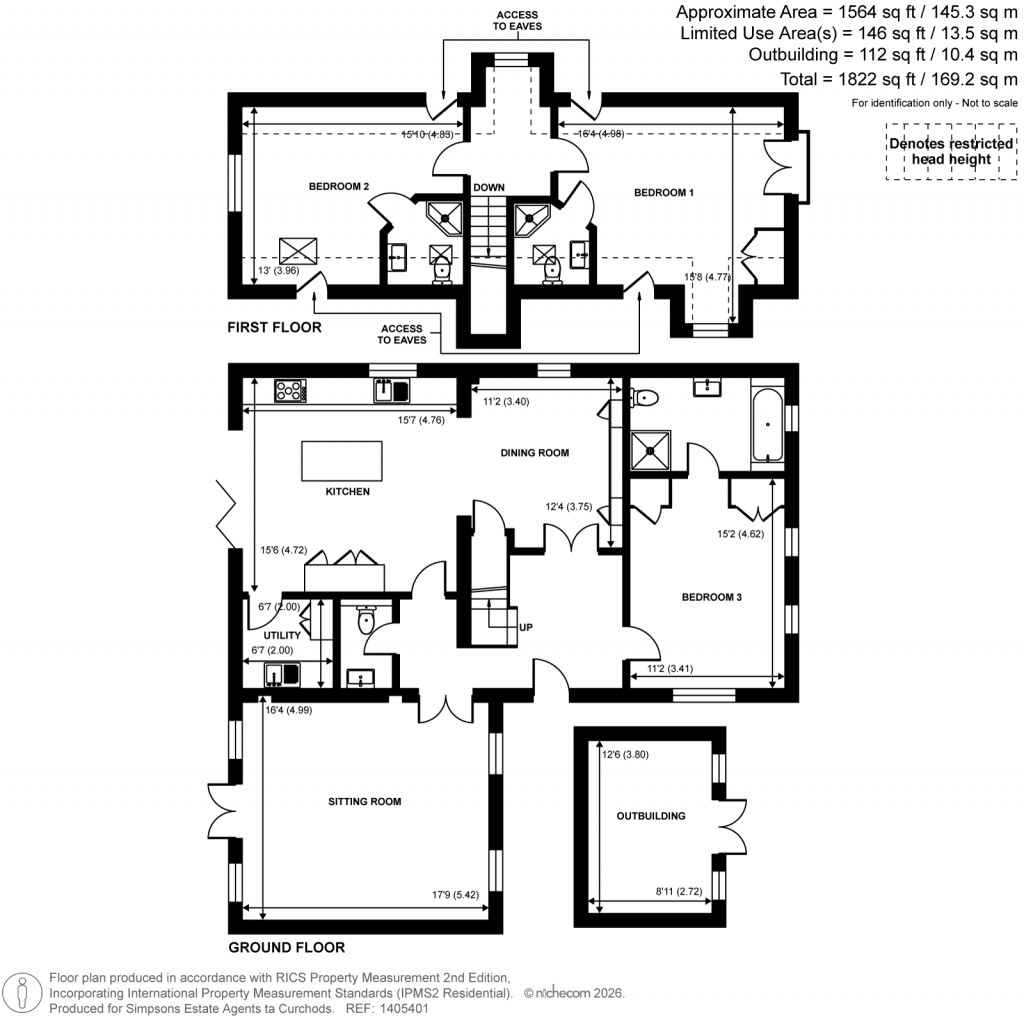 Floorplans For Old Woking Road, Pyrford, Surrey