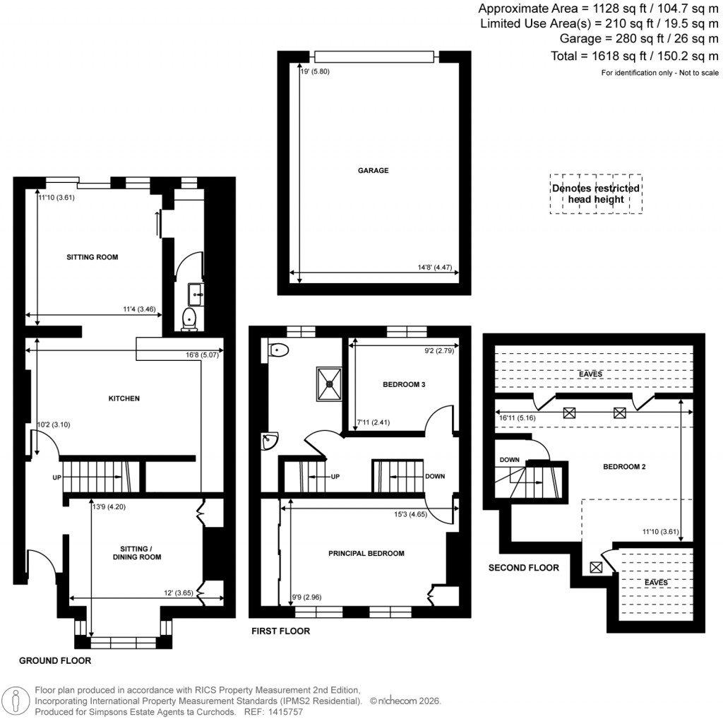 Floorplans For Brewery Lane, Byfleet, Surrey