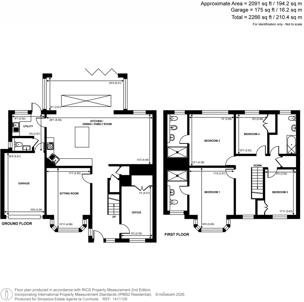 Floorplans For Dartnell Park Road, West Byfleet, Surrey