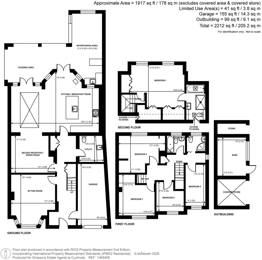 Floorplans For Rutson Road, Byfleet, Surrey