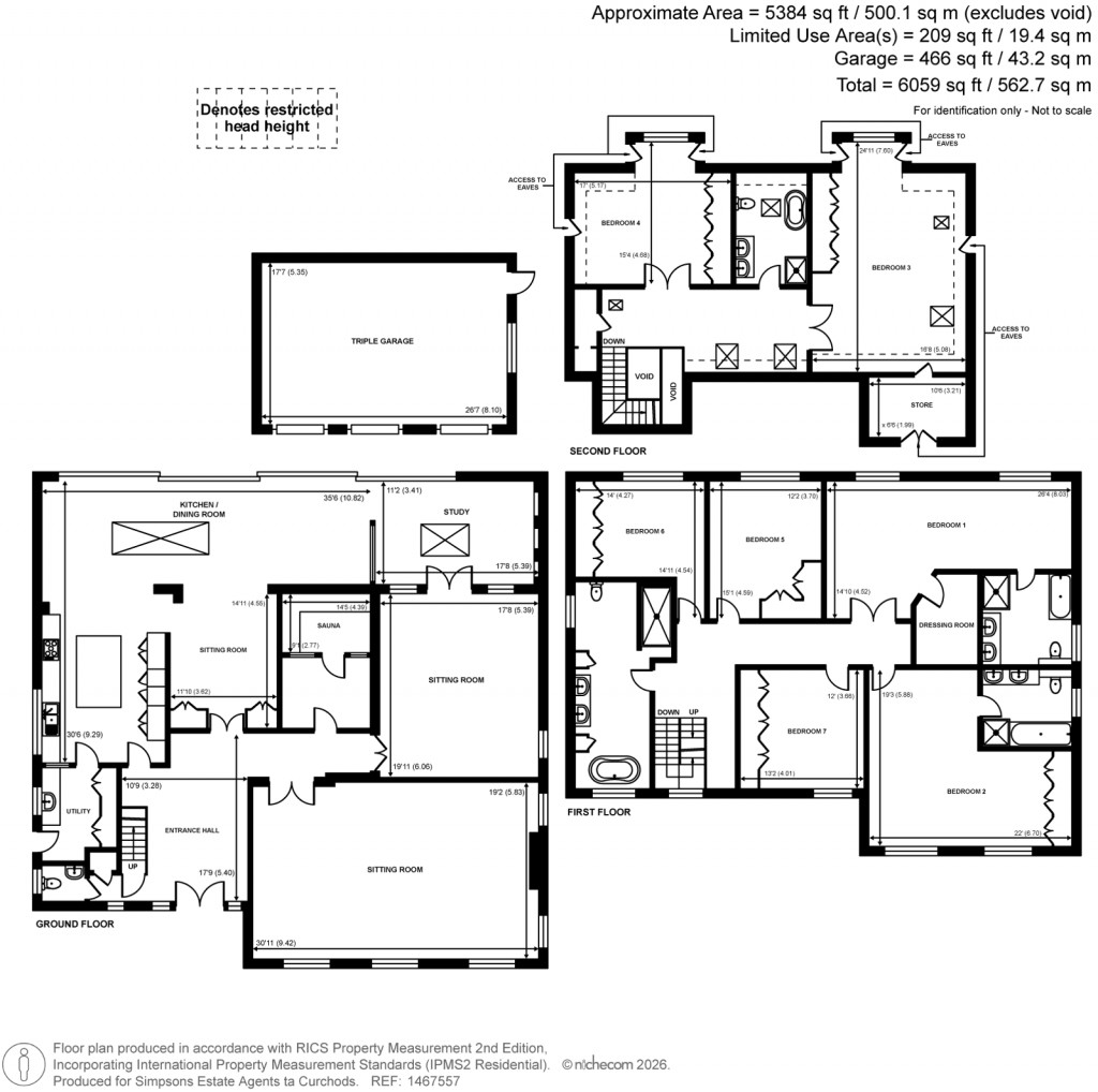 Floorplans For Blackdown Avenue, Pyrford, Surrey