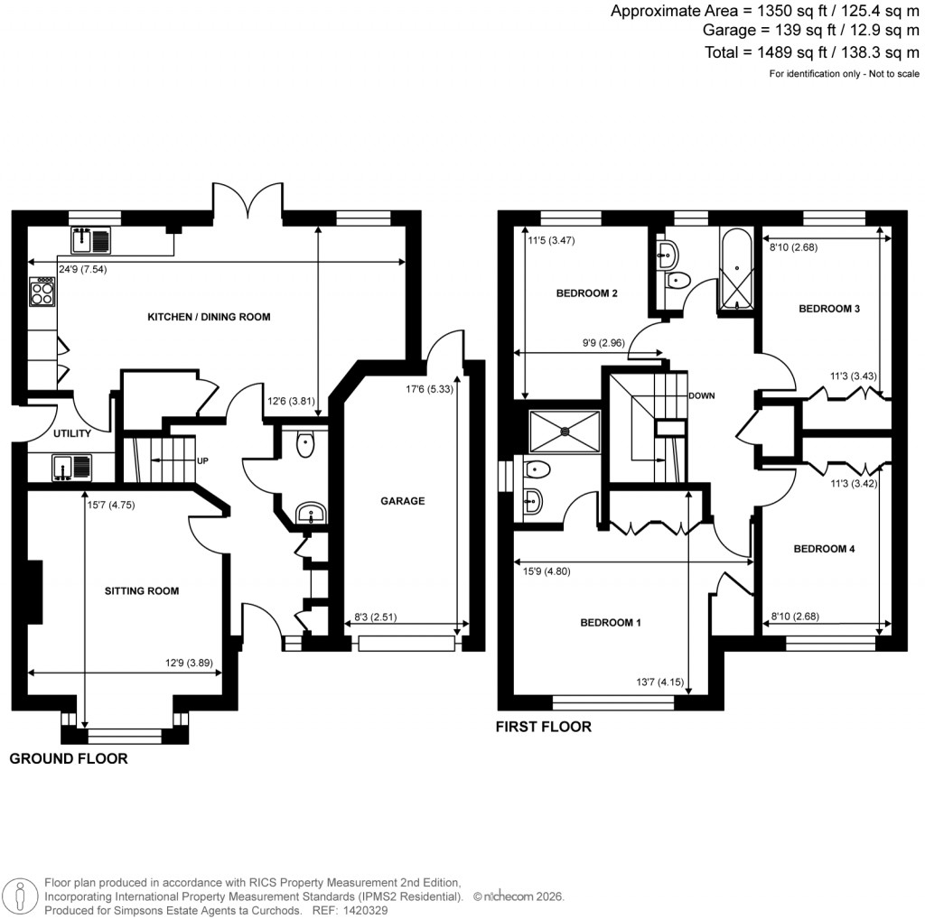 Floorplans For Church Road, Byfleet, Surrey