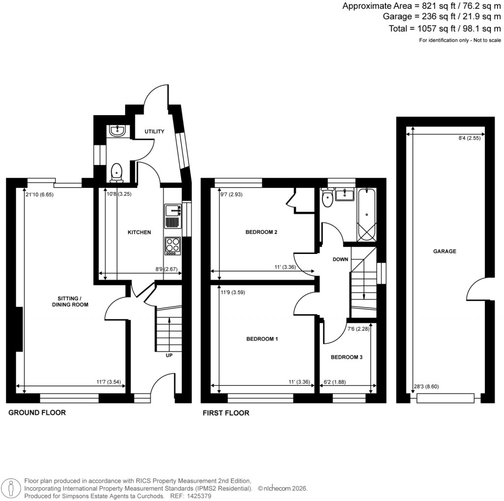 Floorplans For Fullerton Road, Byfleet, Surrey