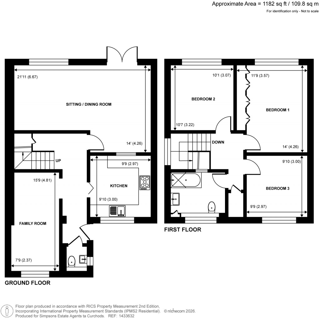 Floorplans For Madeira Road, West Byfleet, Surrey