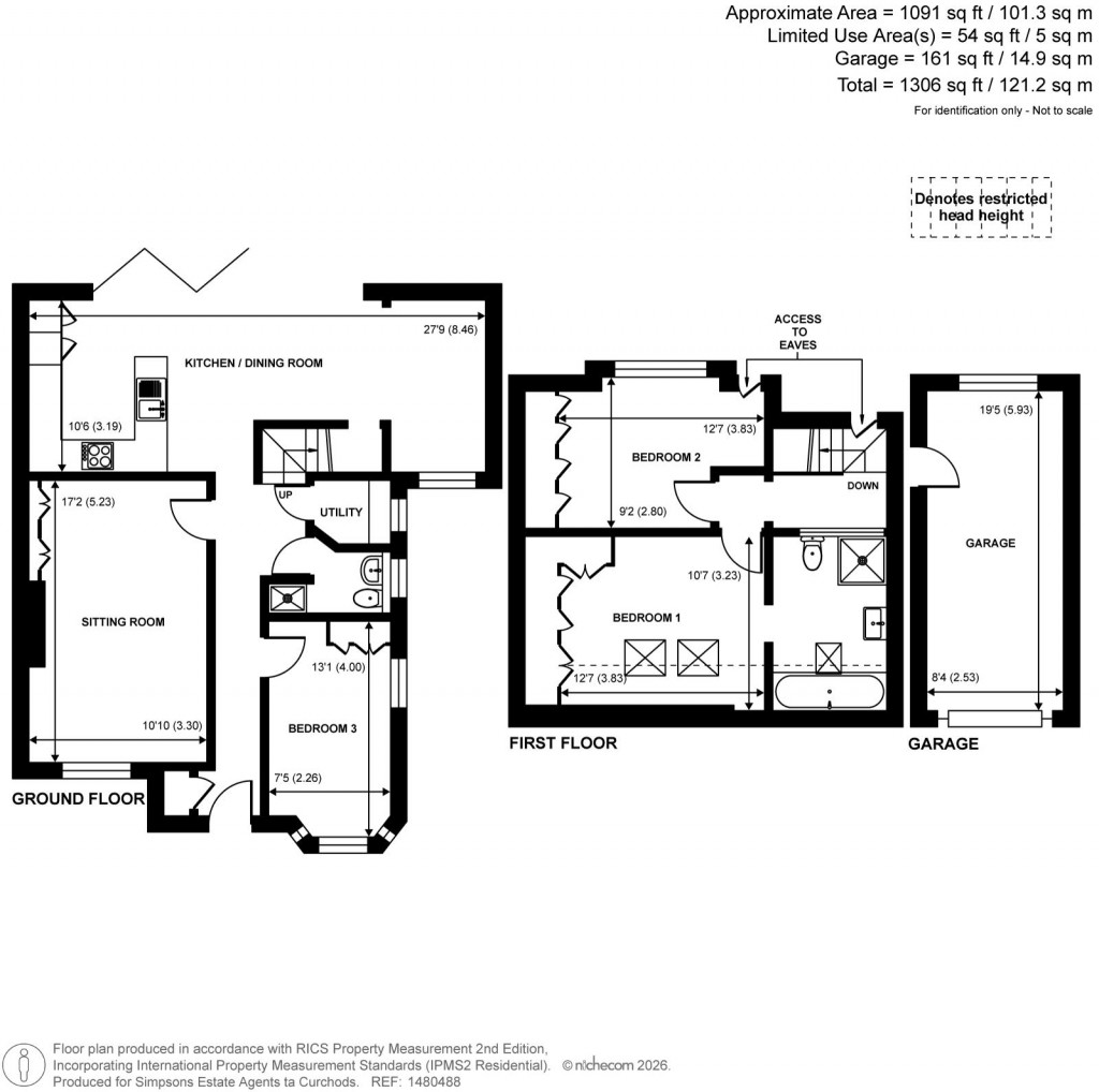 Floorplans For Boltons Close, Pyrford, Surrey