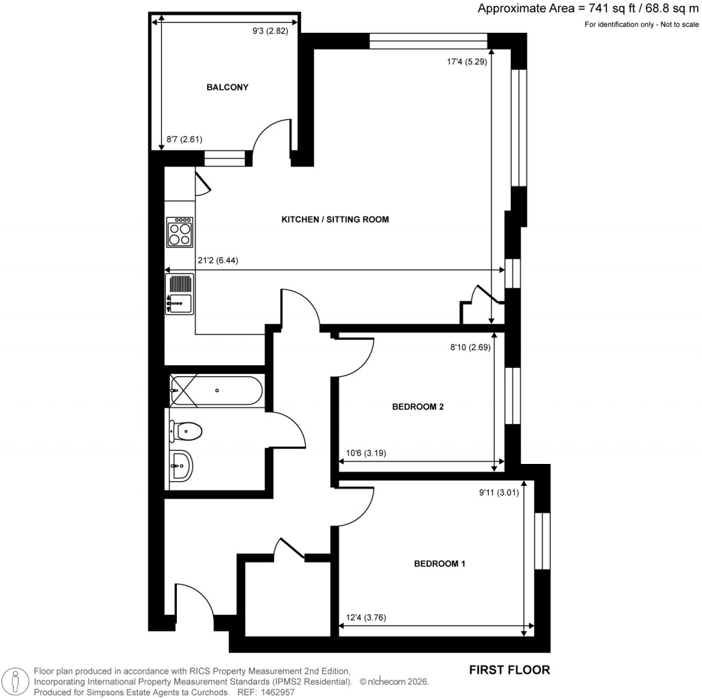 Floorplans For Hobbs Close, West Byfleet, Surrey