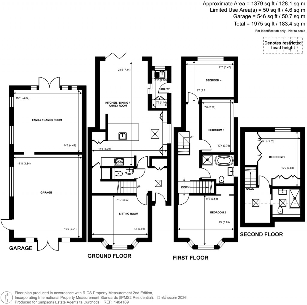 Floorplans For Church Road, Byfleet, Surrey