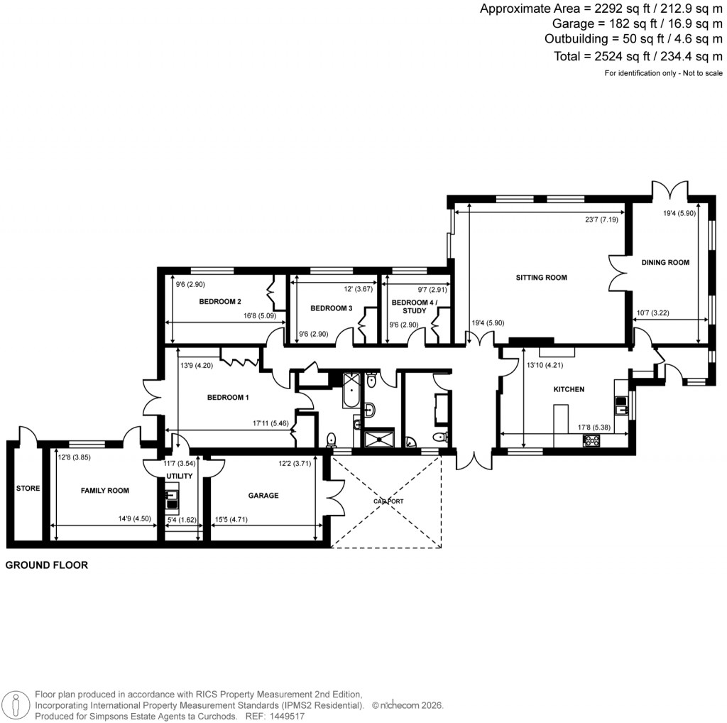 Floorplans For Highfield Road, West Byfleet, Surrey