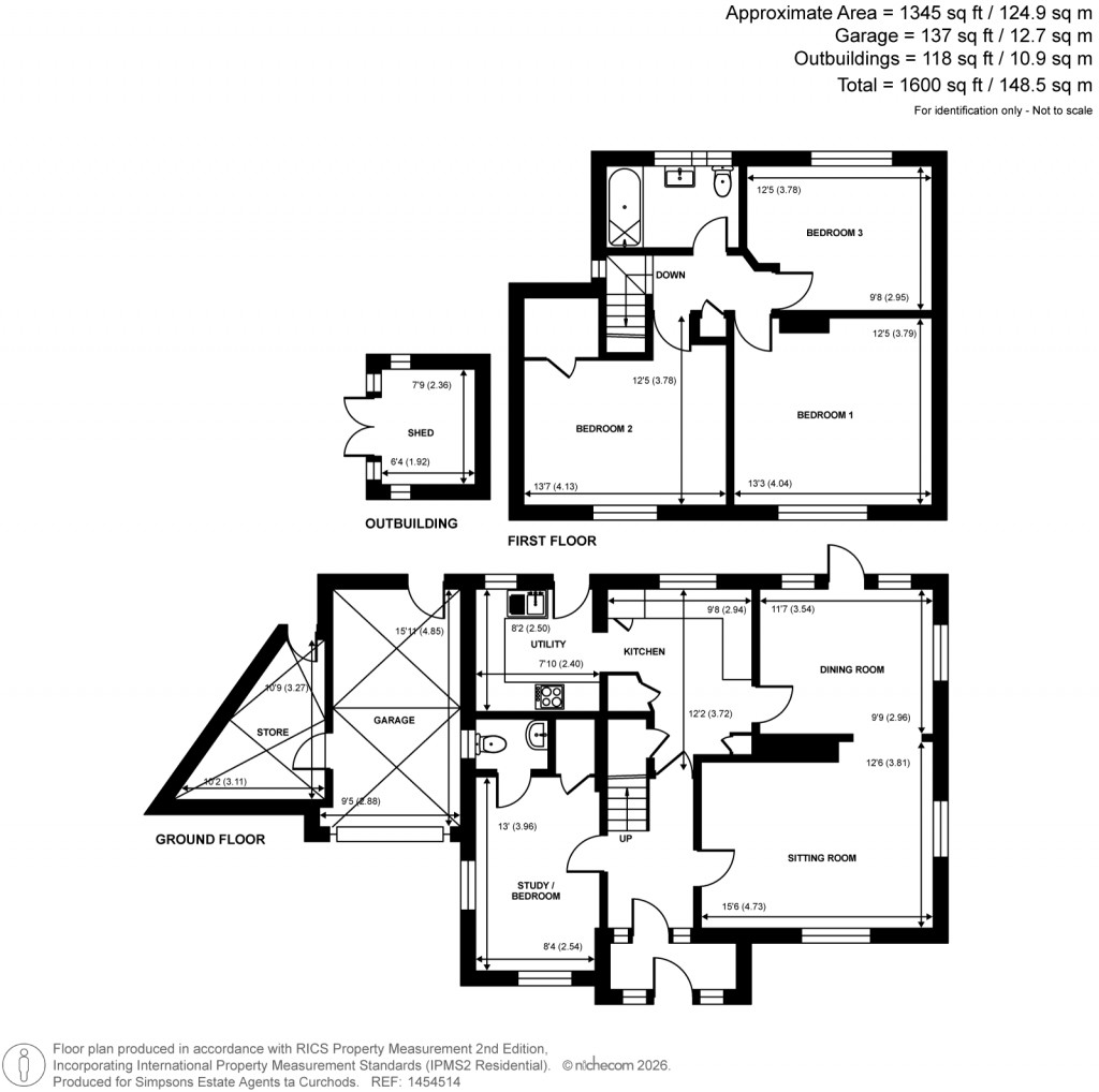 Floorplans For Hamilton Avenue, Pyrford, Surrey