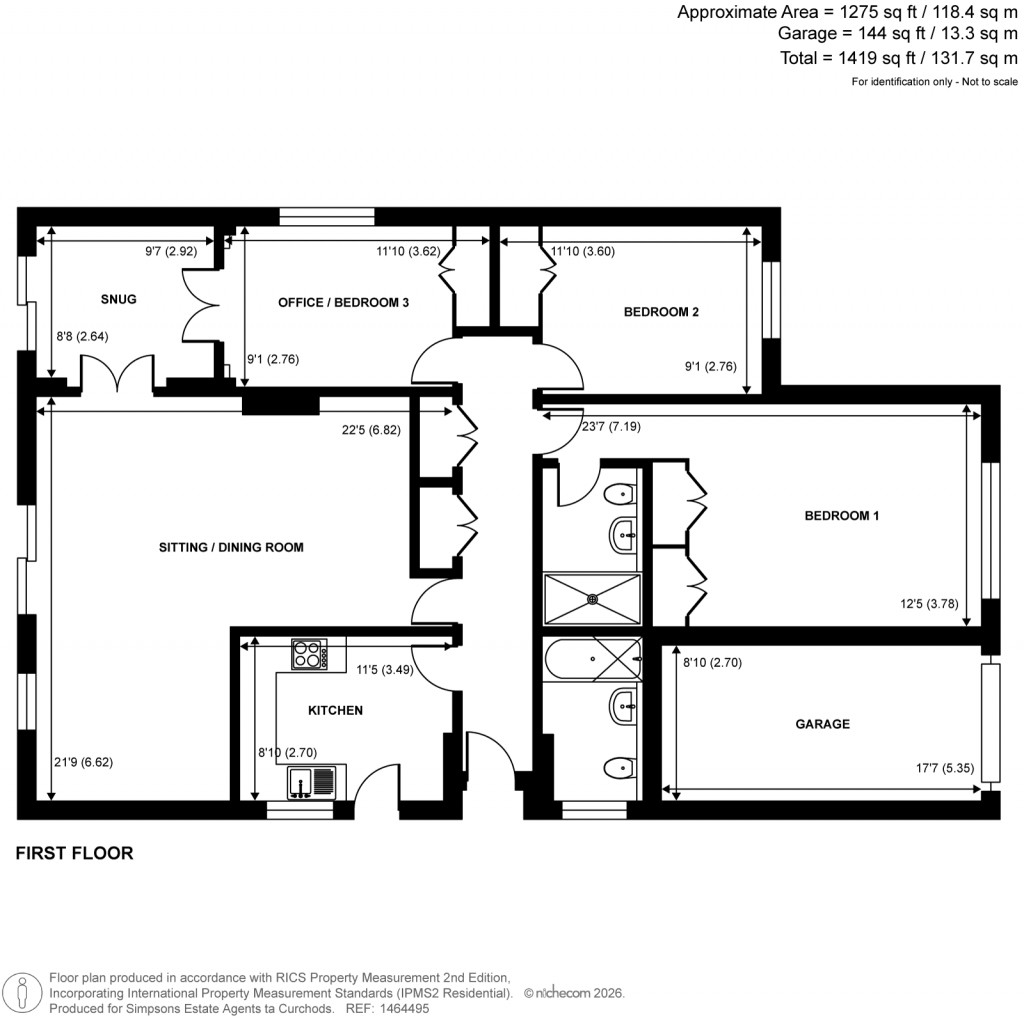 Floorplans For Coldharbour Lane, Pyrford, Surrey