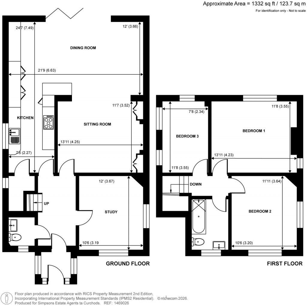 Floorplans For Old Woking Road, West Byfleet, Surrey